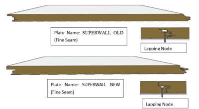 SUPERWALL OLD (Fine Seam); SUPERWALL NEW (Fine Seam)
